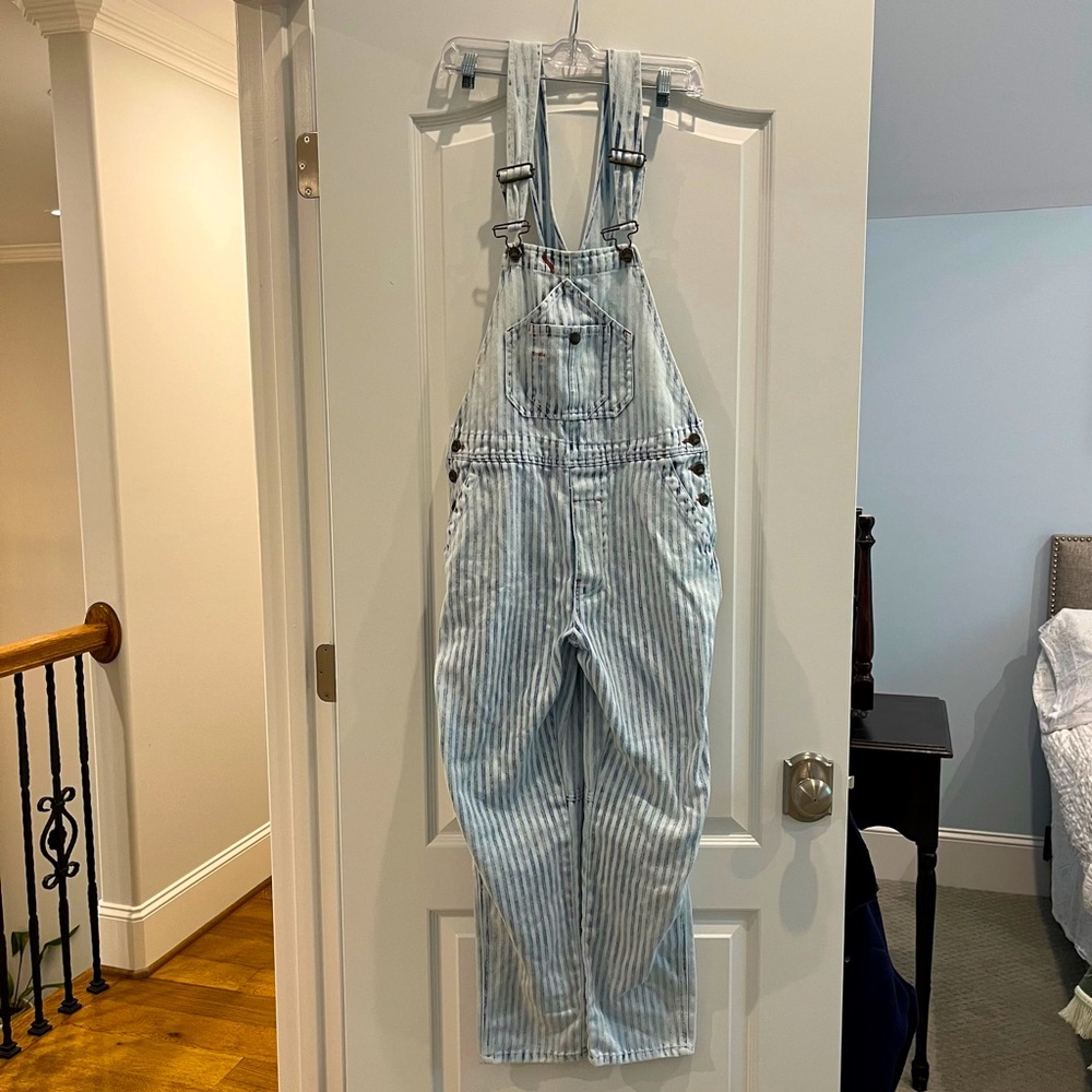 Faherty Topsail Classic Overall Striped Denim Railroad Women’s Small S